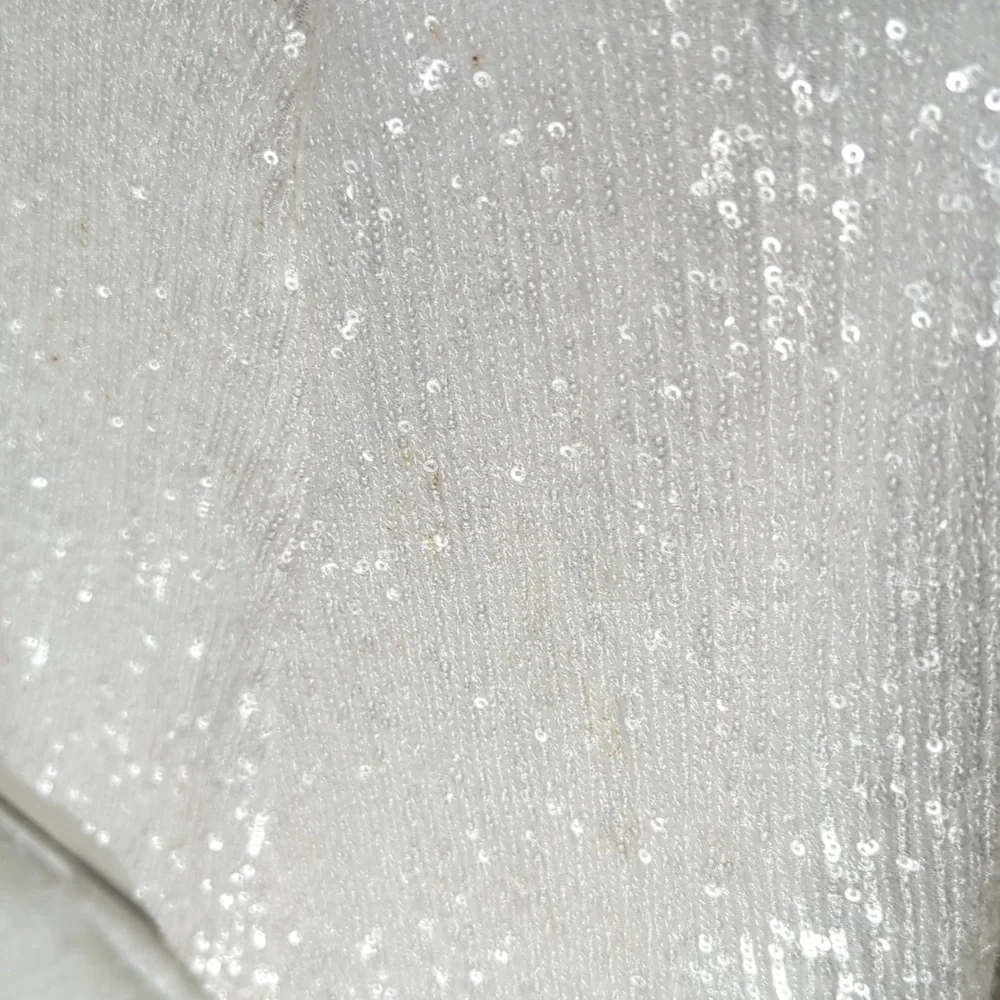 Show Me Your Mumu All Night Skort Skirt Women's XS White Sequins TOWER SHELF 2